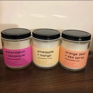 BBW Single Wick Candles Set of 3